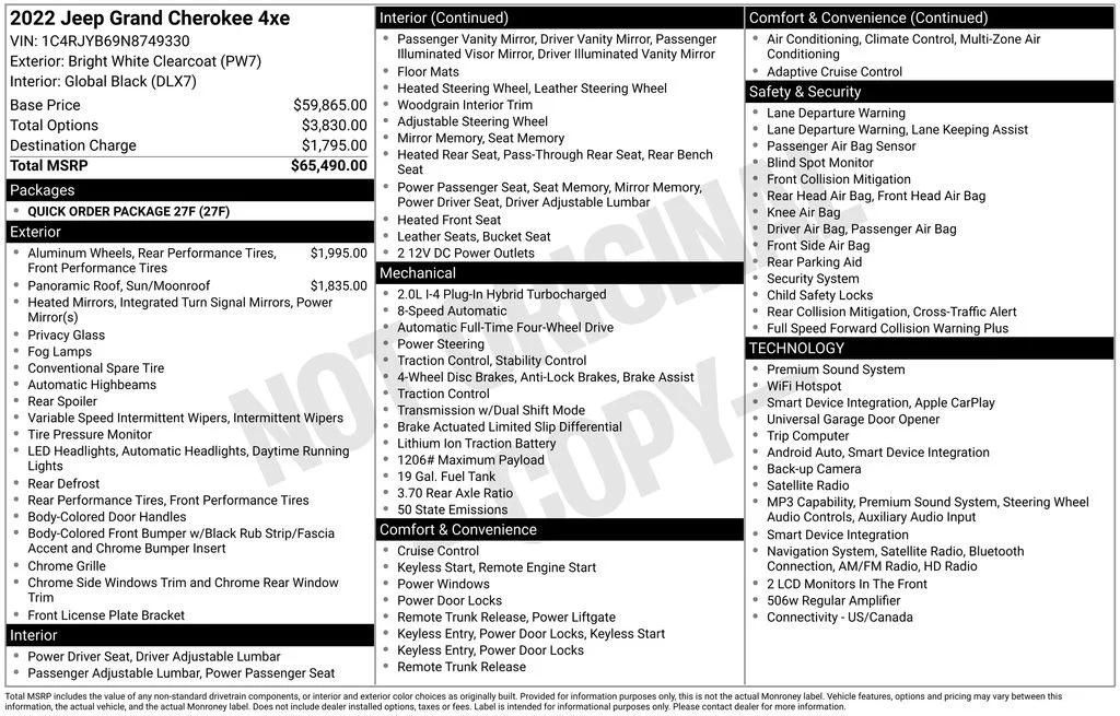 jeep grand cherokee 2022 1C4RJYB69N8749330 image jeep grand cherokee 2022 1C4RJYB69N8749330 image